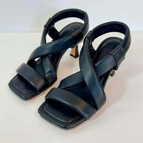 Anine Bing Shoes - Anine Bing Black Leather Strappy Sandals Size 36